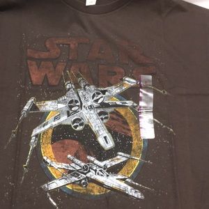 Star Wars T-shirt X-Wing fighter brown